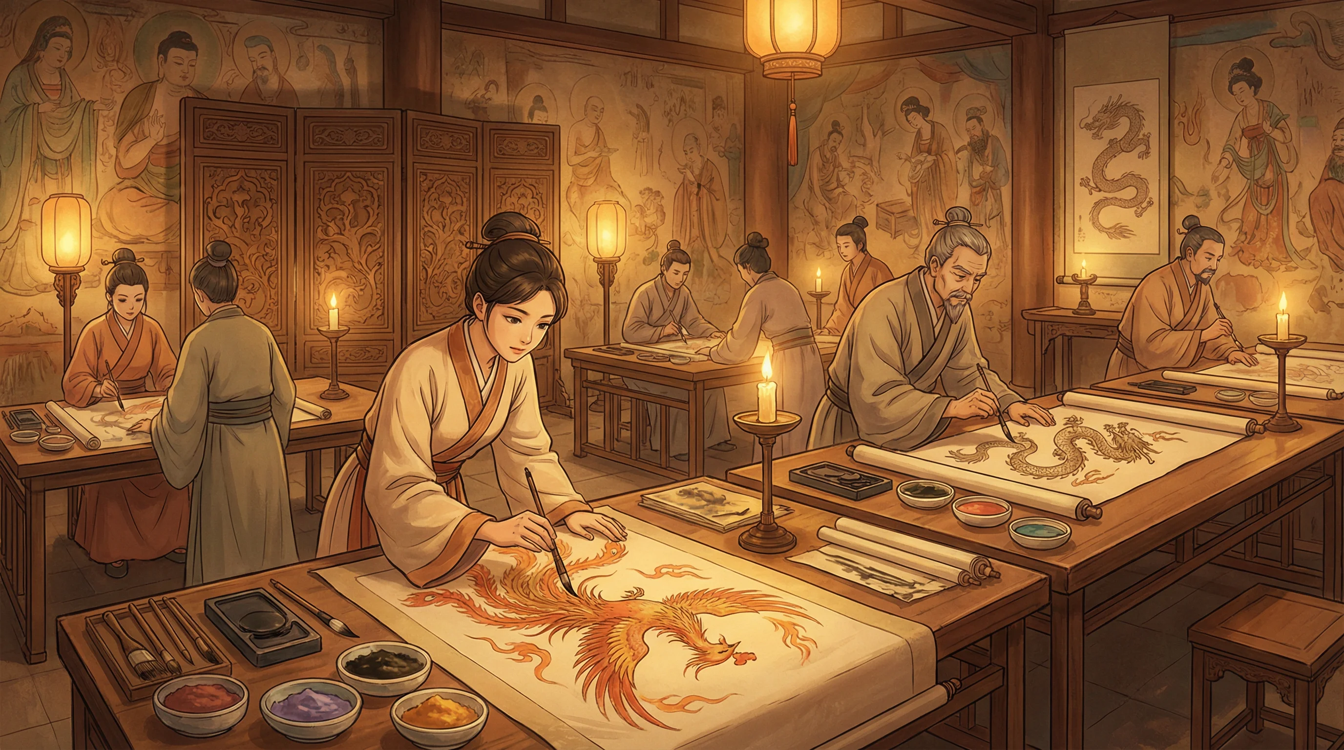 画师入驻 - 视频九色 国风动漫画师